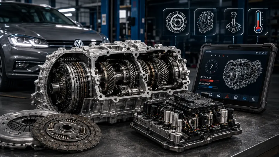 DQ200: сухой робот DSG-7 — конструкция, слабые места и реальный ресурс
